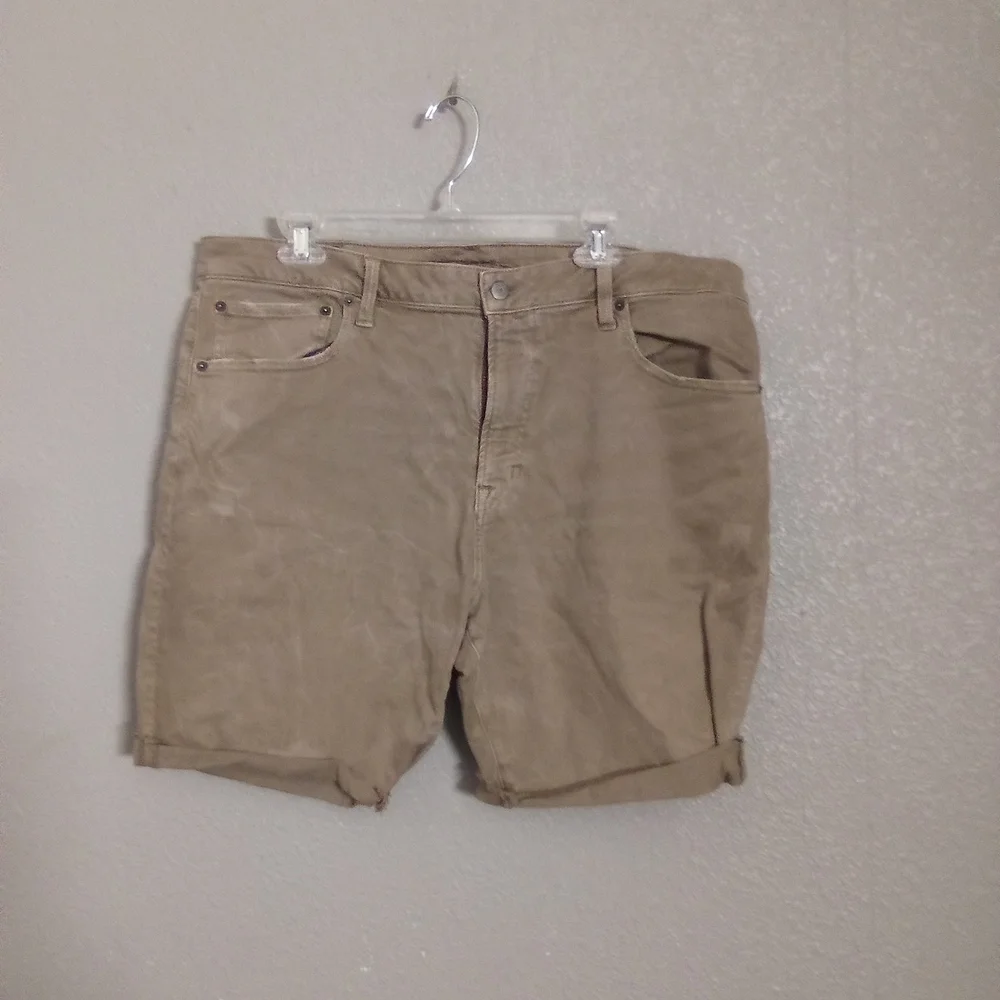 American Eagle By Payless Tan Jean Shorts Casual Style ( Box FN )